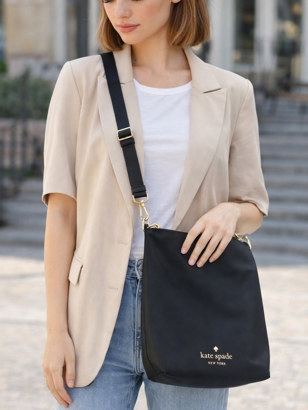 kate spade Chelsea Large Black Duffle Bag. NWT. REG $329